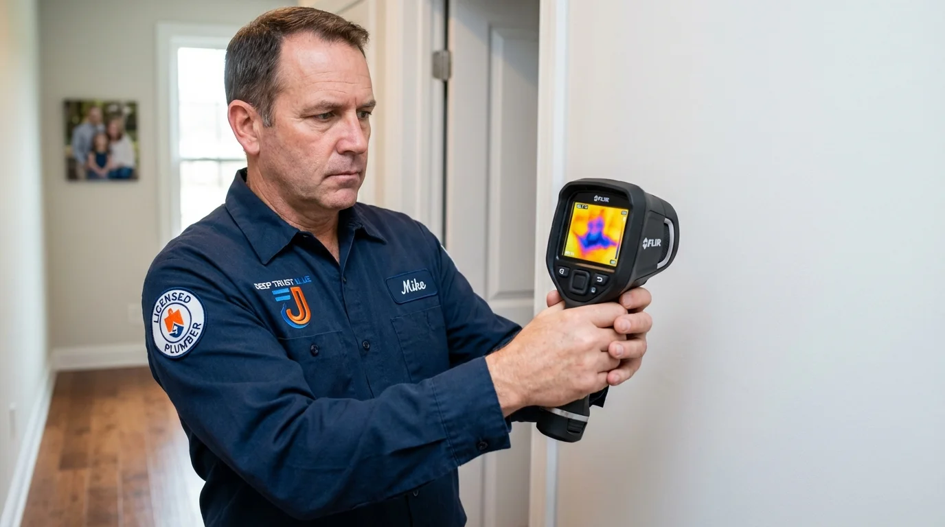 Thermal imaging leak detection by Johns Plumbing LLC in Hot Springs